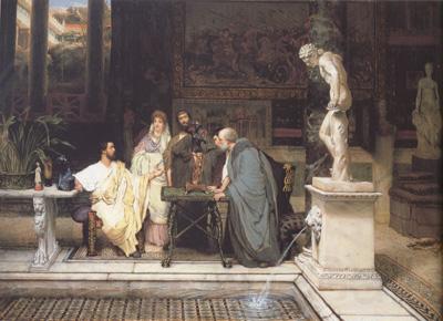 Alma-Tadema, Sir Lawrence A Roman Art Lover (mk23)